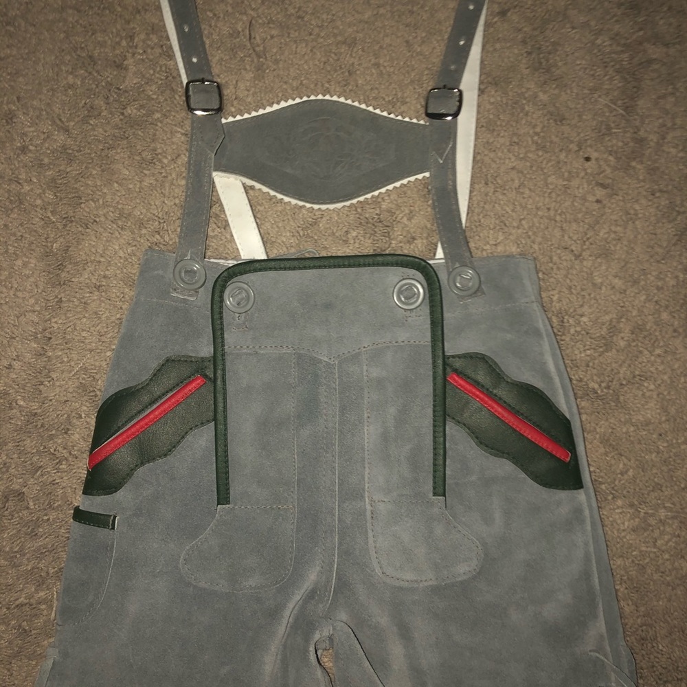 Authentic German kids’ lederhosen, size 92.